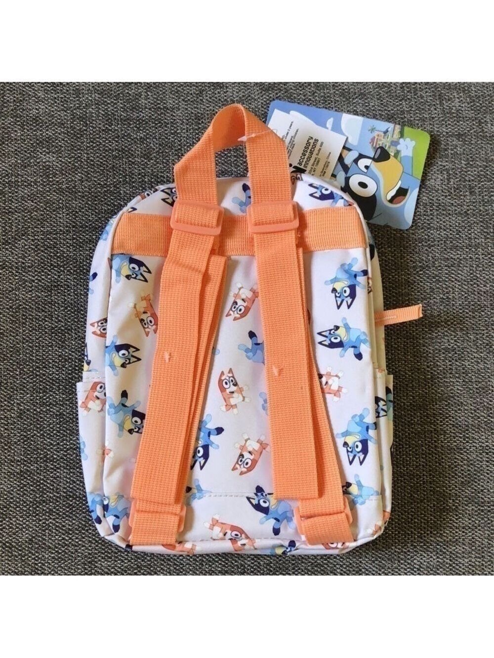 Moose Bluey Toddler Boy Girl Backpack Book Bag Gream Orange - Picture 8 of 15
